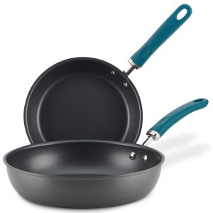 9.5-Inch and 11.75-Inch Create Delicious Hard Anodized Nonstick Induction Frying Pan Set