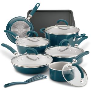 13-Piece Create Delicious Nonstick Induction Cookware Set