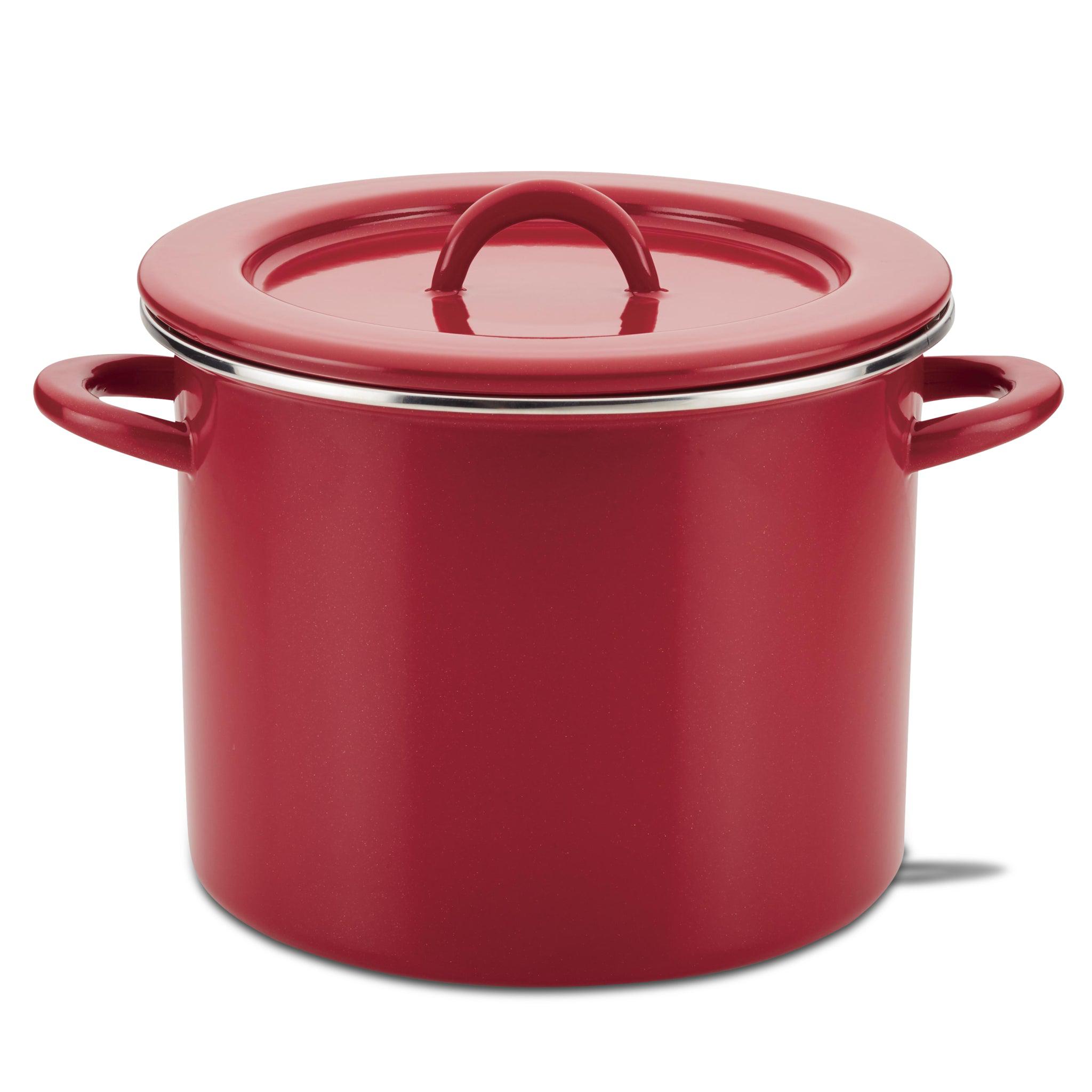 12-Quart Induction Enamel Stockpot with Lid